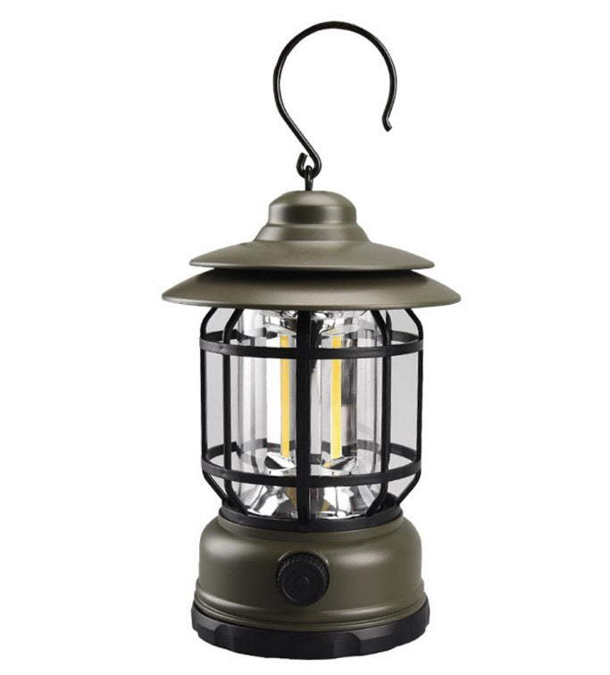 Illuminate Your Adventures with the Vintage Rechargeable Outdoor Camping Lantern